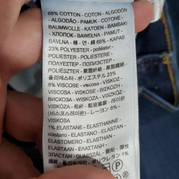 LEVI'S 32x26 dark wash high rise size 10 jeans - Picture 7 of 8